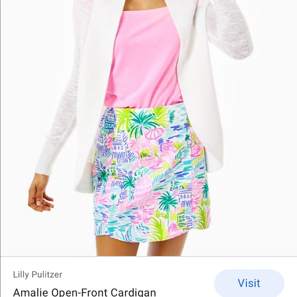 Lilly Pulitzer Amalie Open-Front Cardigan